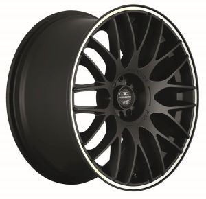 BARRACUDA KARIZZMA Mattblack Puresports / Color Trim weiss Wheel 8x18 - 18 inch 5x120 bolt circle
