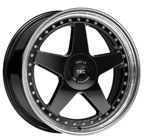 TEC GT EVO-R black-polished-lip Felge 8x18 - 18 Zoll 5x120 Lochkreis