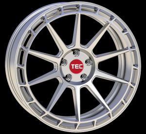 TEC GT8 hyper-silver Wheel 8x18 - 18 inch 5x120 bolt circle
