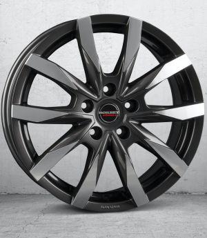 Borbet CW5 mistral anthracite glossy polished Wheel 6,5x16 inch 5x160 bolt circle