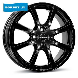 Borbet LV4 black glossy Wheel 5,5x14 inch 4x108 bolt circle