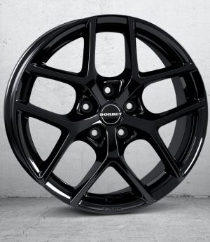 Borbet Y black glossy Wheel 8x19 inch 5x108 bolt circle