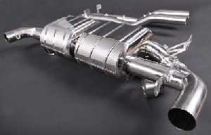 Capristo stainless steel rear muffler, control of the exhaust valve vie the on board Aston Martin control system fits for Aston Martin DBS