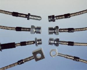 Stahlflex Bremsleitungen Fischer passend für MERCEDES-BENZ SLK R171, R170, R172