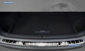 Weyer Edelstahl Ladekantenschutz passend für VW Tiguan II + Tiguan Allspace