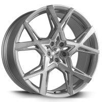 BARRACUDA PROJECT X Silver-brushed-Surface Wheel 10x22 - 22 inch 5x130 bolt circle