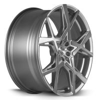 BARRACUDA PROJECT X Silver-brushed-Surface Wheel 10x22 - 22 inch 5x108 bolt circle