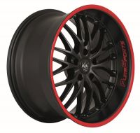 BARRACUDA VOLTEC T6 Mattblack Puresports / Color Trim rot Wheel 9x18 - 18 inch 5x120 bolt circle
