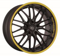 BARRACUDA VOLTEC T6 Mattblack Puresports / Color Trim gelb Wheel 8x18 - 18 inch 5x120 bolt circle