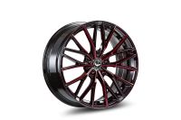 BARRACUDA PROJECT 3.0 Black gloss Flashred Wheel 8,5x18 - 18 inch 5x112 bolt circle
