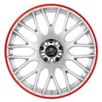 BARRACUDA KARIZZMA Racingwhite Trimline red Wheel 7,5x17 - 17 inch 5x100 bolt circle