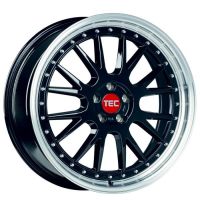 TEC GT EVO black-polished-lip Wheel 8x18 - 18 inch 5x100 bolt circle