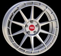 TEC GT8 hyper-silver Wheel 8x18 - 18 inch 4x100 bolt circle