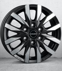 Borbet CW 6 black polished matt Wheel 6,5x16 inch 6x130 bolt circle