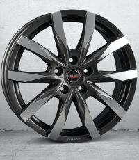 Borbet CW 5 mistral anthracite glossy polished Wheel 7,5x18 inch 5x130 bolt circle