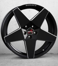 Borbet A black matt Wheel 8x18 inch 5x112 bolt circle