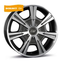 Borbet CH mistral anthracite glossy polished Wheel 7,5x17 inch 5x120 bolt circle