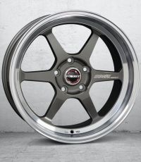 Borbet DB8GT graphite rim polished  Wheel 9,5x18 inch 5x120 bolt circle