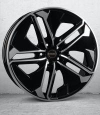 Borbet TX black polished glossy Wheel 9x21 inch 5x112 bolt circle