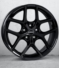 Borbet Y black glossy Wheel 6,5x16 inch 5x114,3 bolt circle