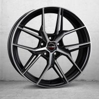 Borbet QX black polished matt Wheel 8x19 inch 5x112 bolt circle
