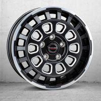 Borbet CW7 black rim window polished matt Wheel 7,5x18 inch 5x118 bolt circle