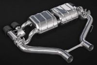 Exhaust system with vale, with vacuum adapter and programmable valve controller CES-3, the muffler with ECE- homologation, carbon endpipes fits for BMW F87