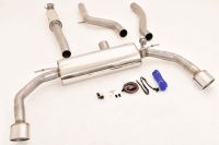 FMS Streetbeast 76mm duplex-catback-system (left & right) with flap-control fits for Mercedes A-Klasse W176
