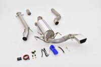 FMS Streetbeast 76mm catback-system (central exit) with flap-control fits for Opel Astra H