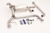FMS Streetbeast 76mm duplex-catback-system (left & right) with flap-control fits for Opel Astra J