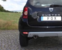 FOX Sportauspuff passend für Dacia Duster 4x2 - Frontantrieb Endschalldämpfer - 1x90 Typ 12