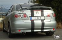 Fox Sportauspuff passend für Mazda 6 GG/GY nicht Facelift Endschalldämpfer rechts/links mit Y-Verbindungsrohr - 115x85 Typ 32 rechts/links