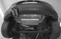 FOX Sportauspuff passend für VW Beetle Coupe/Cabrio Typ 16 Endschalldämpfer 2x90mm
