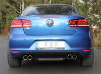 FOX Sportauspuff passend für VW Eos 1F - Facelift - 1,4l Endschalldämpfer rechts/links - 2x80 Typ 16 rechts/links