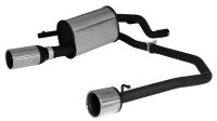 Remus sport exhaust with left/right each 1 tail pipe Ø 102 mm fits for Opel Corsa D 1,3l D 55kW