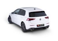 Remus sport silencer in the middle For left/right system (without tailpipes), incl. (EC) APPROVAL! fits for Volkswagen Golf VIII 2,0l TSI DSG 180kW (DNP, mit OPF) ab 08/2020=>