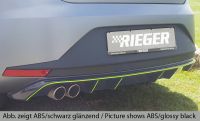Rieger Heckeinsatz / Diffusor FR schwarz glanz passend für Seat Leon 5F