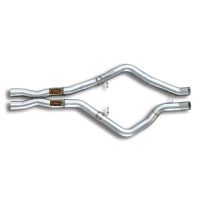 Supersprint Mittelrohr Recht + Link X-pipe passend für BMW E71 X6 M V8 Bi-Turbo (555 Hp) 2010 - 2014