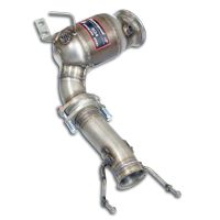 Supersprint Turbo downpipe kit with Sport Metallcatalyst  fits for MINI F57 Cooper S Cabrio 2.0T (192 PS - Modelle mit OPF) 2019 -> (mit klappe)