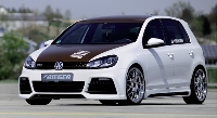 Rieger Spoilerstoßstange für Fahrzeuge mit PDC und Scheinwerferreinigung inkl. Lufteinlassblenden  passend für VW Golf 6